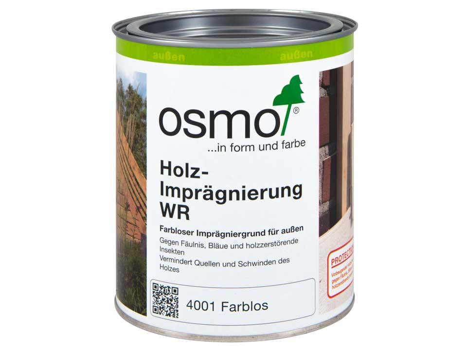 <p>Osmo WR-Imprägnierung</p>

<p>farblos, 0,75 Liter</p>
